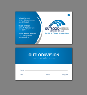 Diseño de Tarjeta de Presentación por chandrayaan.creative para Outlook Vision | Diseño: #12444994