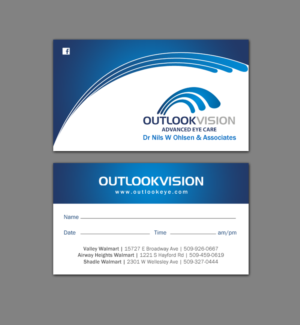 Design de Carte de Visite par chandrayaan.creative pour Outlook Vision | Design : #12444995