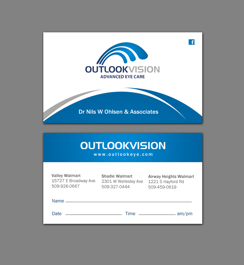 Design de Carte de Visite par chandrayaan.creative pour Outlook Vision | Design #12444997