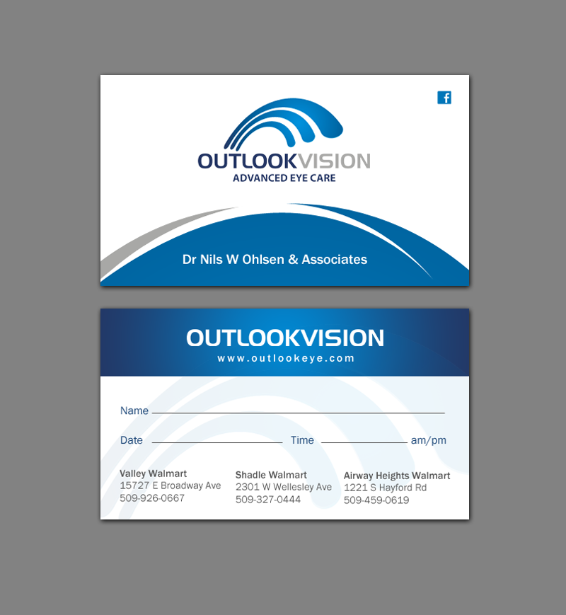 Design de Carte de Visite par chandrayaan.creative pour Outlook Vision | Design #12444998