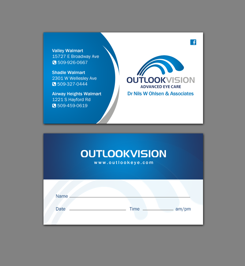 Visitenkarten-Design von chandrayaan.creative für Outlook Vision | Design #12444999