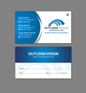 Design de Carte de Visite par chandrayaan.creative pour Outlook Vision | Design : #12444999