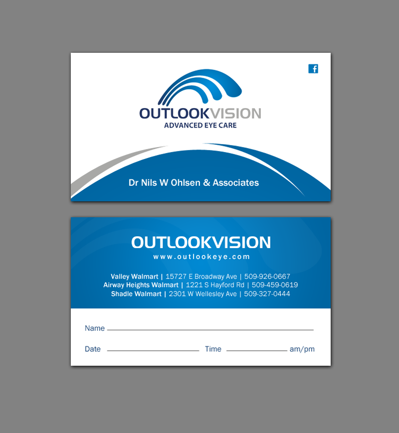Visitenkarten-Design von chandrayaan.creative für Outlook Vision | Design #12445000