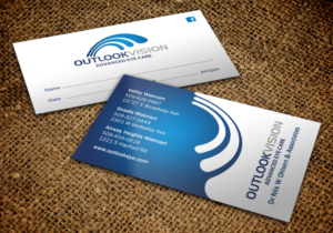 Design de Carte de Visite par chandrayaan.creative pour Outlook Vision | Design : #12445050