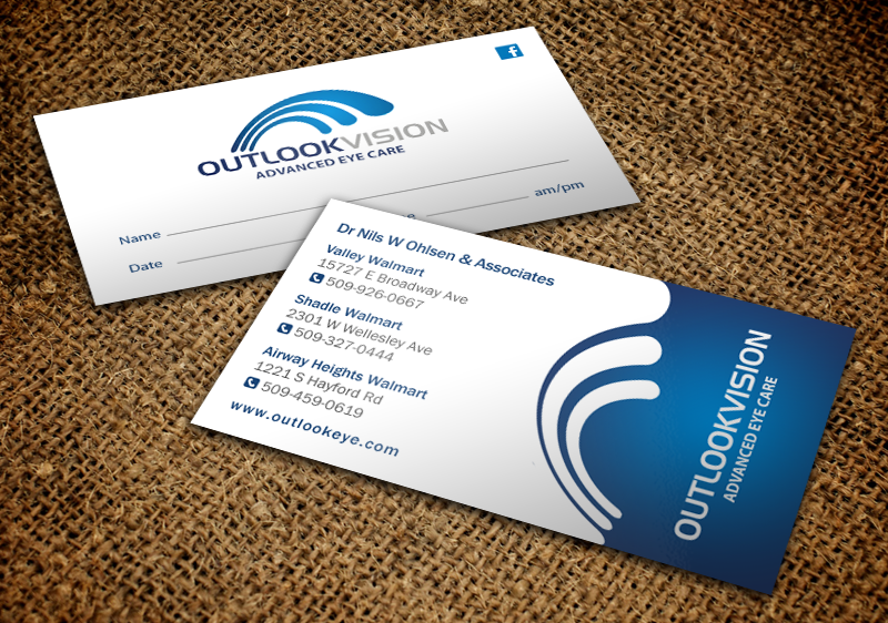 Diseño de Tarjeta de Presentación por chandrayaan.creative para Outlook Vision | Diseño #12445054