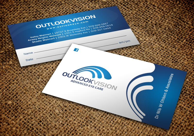 Diseño de Tarjeta de Presentación por chandrayaan.creative para Outlook Vision | Diseño #12445056