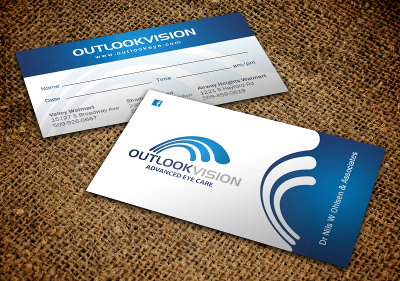 Diseño de Tarjeta de Presentación por chandrayaan.creative para Outlook Vision | Diseño #12445057