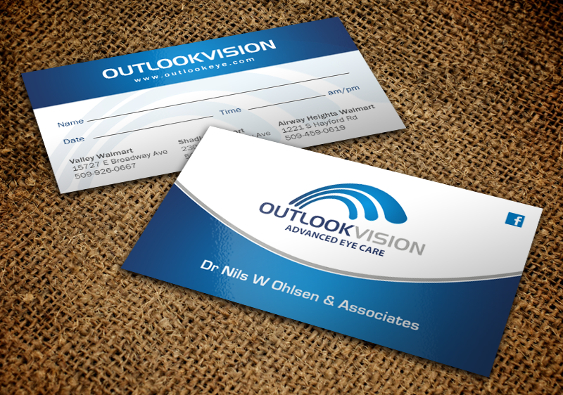 Design de Carte de Visite par chandrayaan.creative pour Outlook Vision | Design #12445059