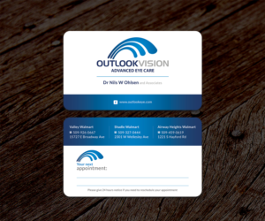 Business Card Design by SS_Designs for Outlook Vision | Design: #12515935