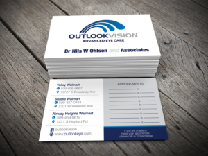 Design de Carte de Visite par alhemique1 pour Outlook Vision | Design : #12436692