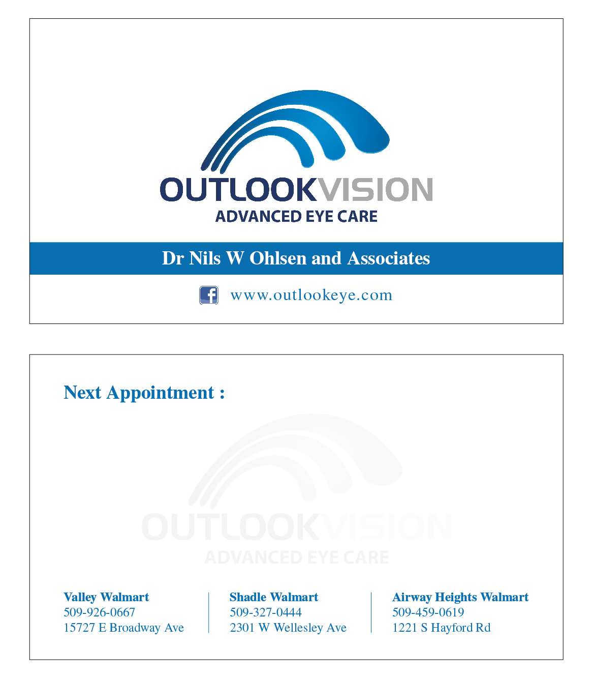 Business Card Design by jeffreyting1991 for Outlook Vision | Design #12526432