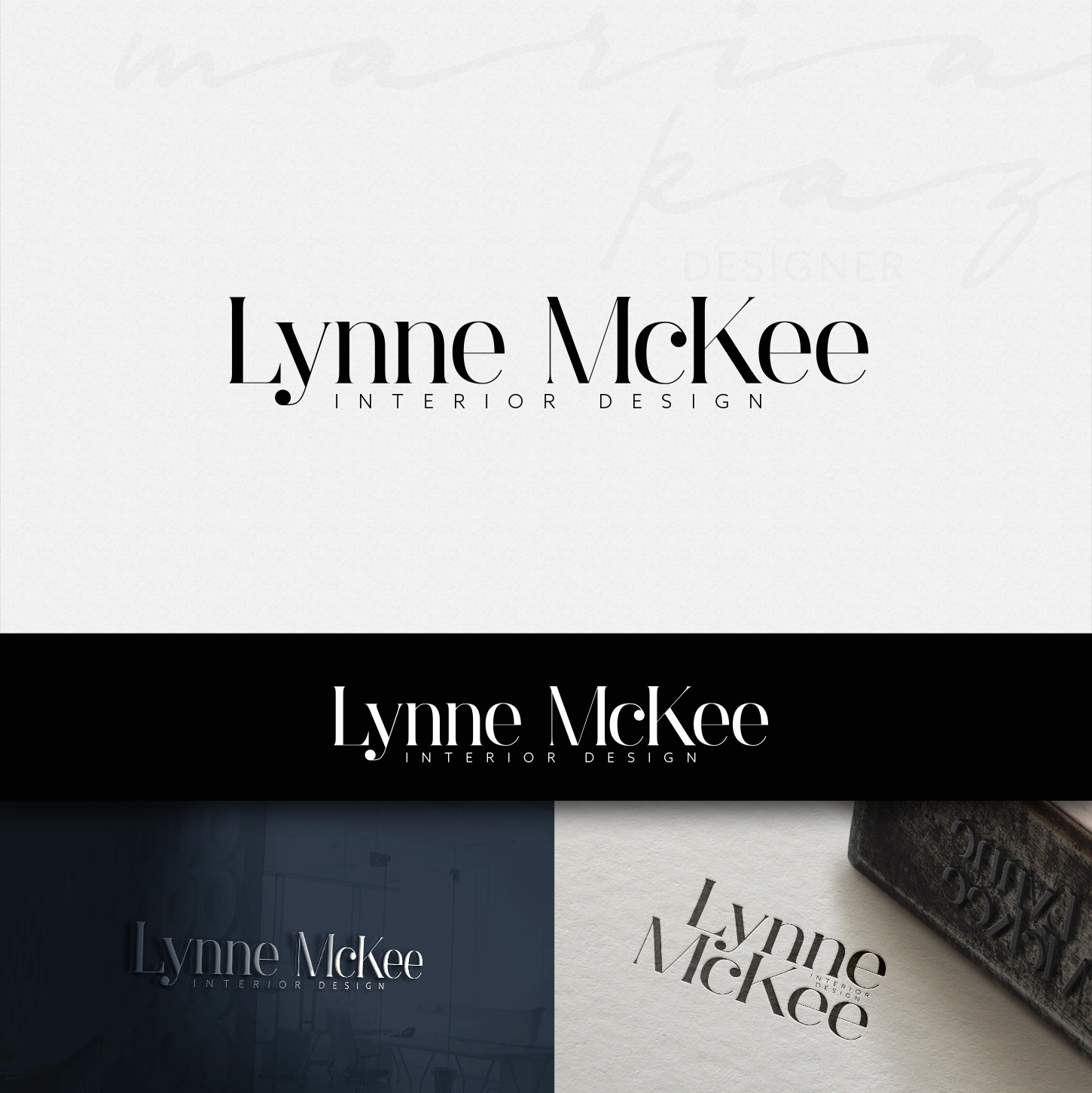 Logo Design by maria-kaz for Lynne McKee Interior Design | Design #12567765