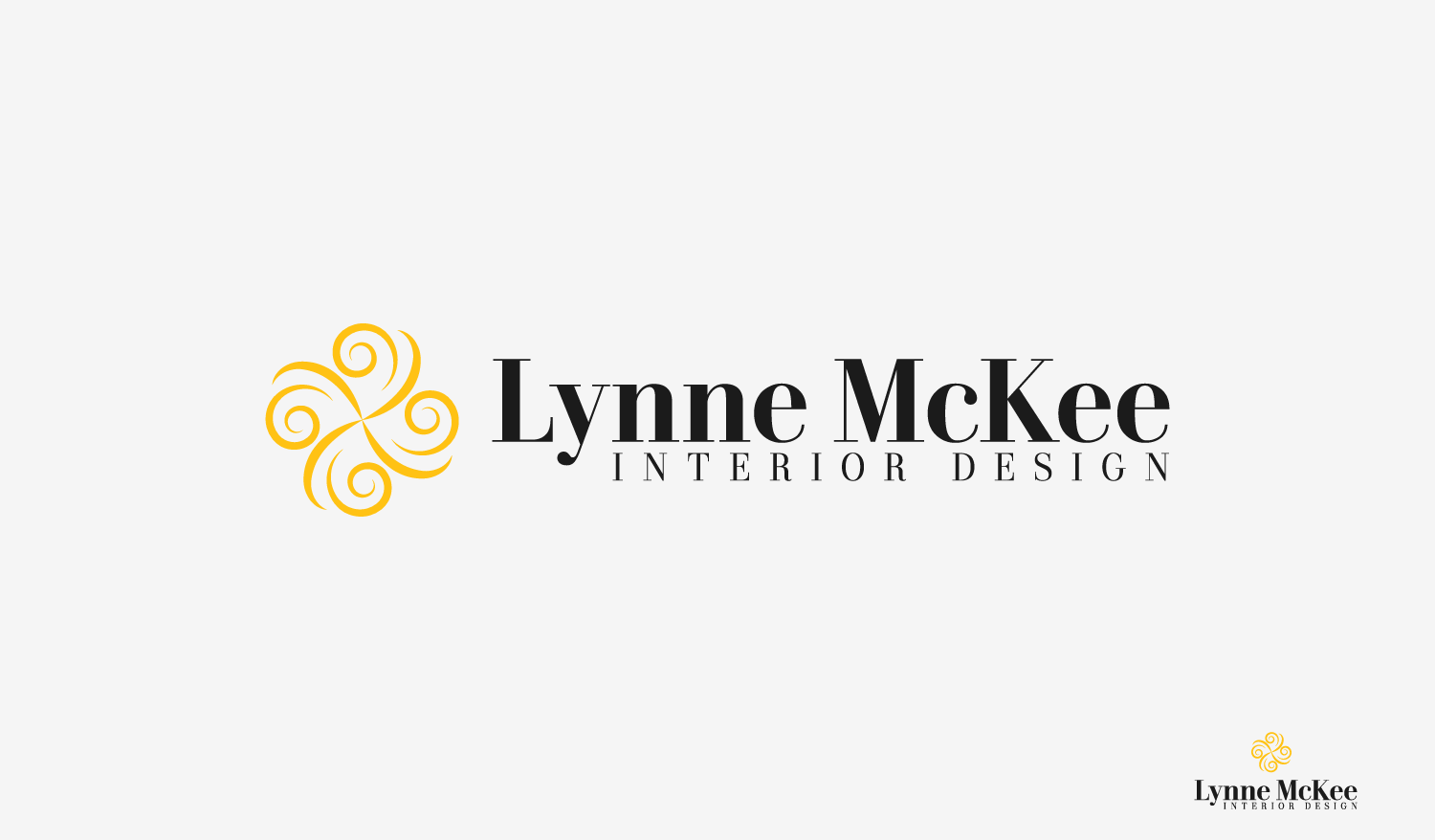 Logo Design by Cafe Mount for Lynne McKee Interior Design | Design #12435157