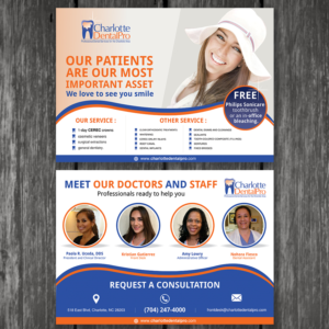 Flyer Design by ecorokerz for Charlotte DentalPro | Design #12479487