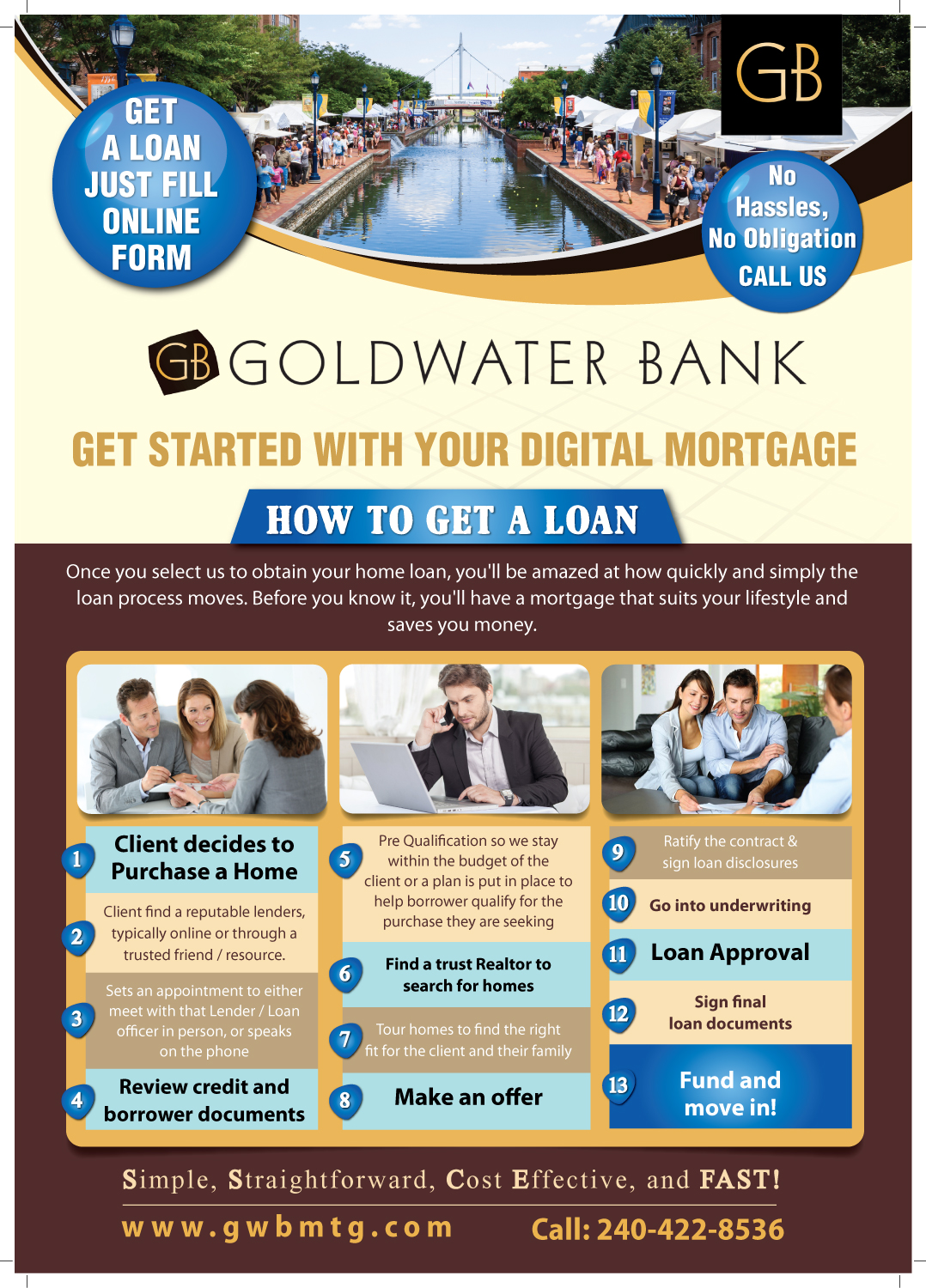 Flyer Design by meet007 for Goldwater Bank | Design #12453467