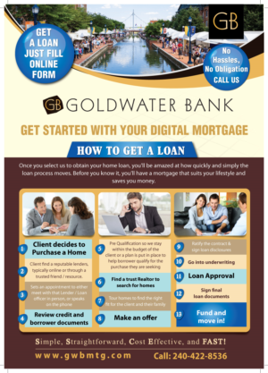 Design de Flyer par meet007 pour Goldwater Bank | Design : #12453467