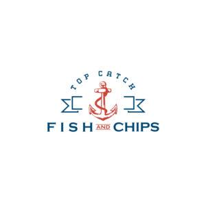 Top Catch Fish And Chips | Logo Design by derho