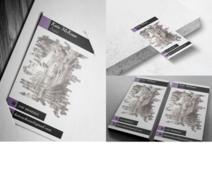 Artist needs a business card for her pencil portraits and streetscapes | Business Card Design by Ena