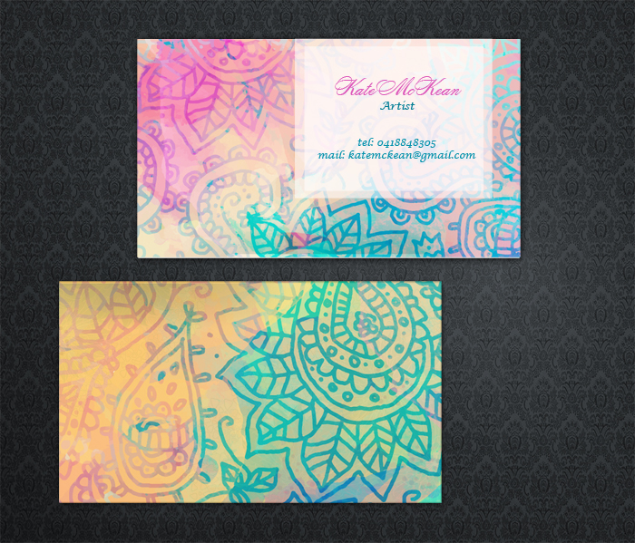 elegant personable artists business card design for a company by artists business card