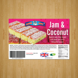5 Slice cake label for 6 products