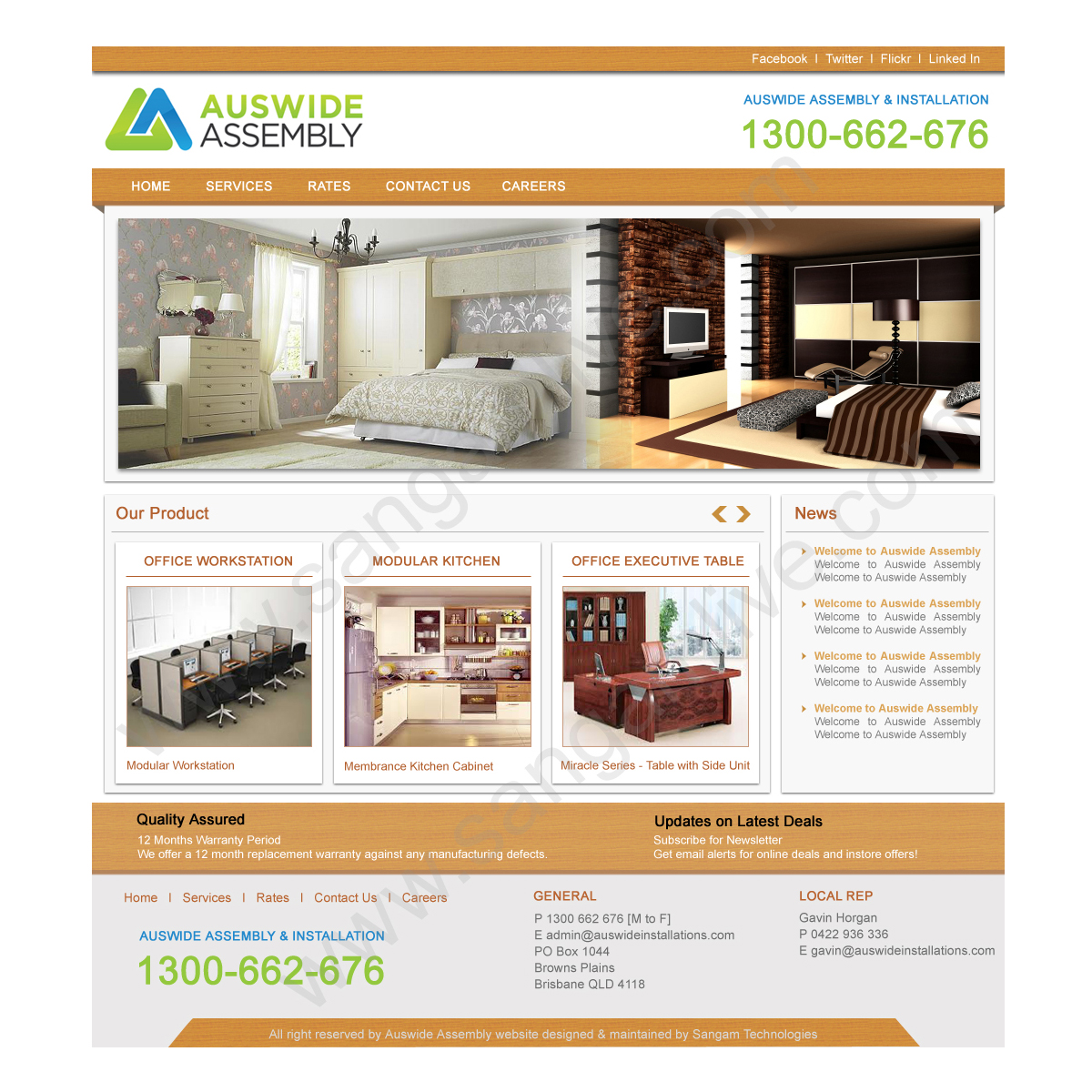 Web Design by Sangam Technologies for this project | Design #2416263
