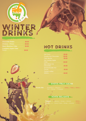 Flyer-Design von vondon für Juice&Co. | Design: #12538377