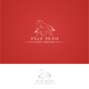 Villa Silvia Sport Horsing | Logo Design by Living Horses Graphics