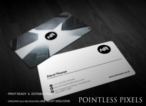 Design de Carte de Visite par Pointless Pixels India pour RDT Property | Design : #12437629
