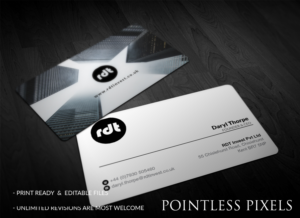 Design de Carte de Visite par Pointless Pixels India pour RDT Property | Design : #12437630