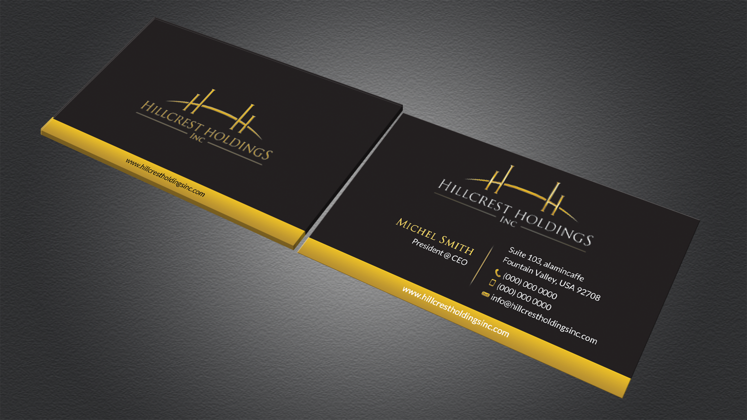 Business Card Design by Alaminenterprise for Hillcrest Holdings | Design #12533621