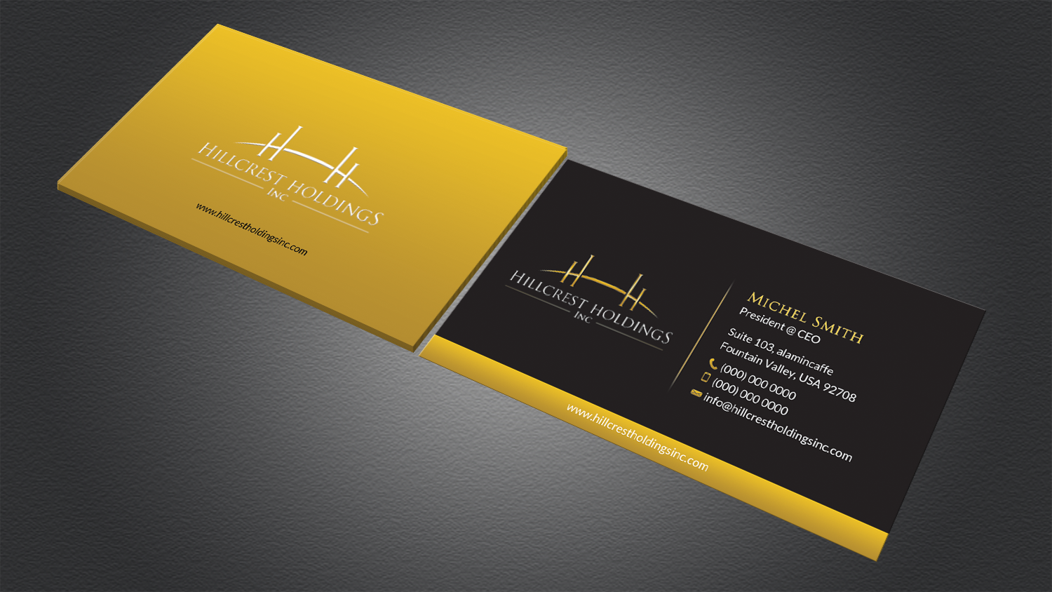 Business Card Design by Alaminenterprise for Hillcrest Holdings | Design #12533635