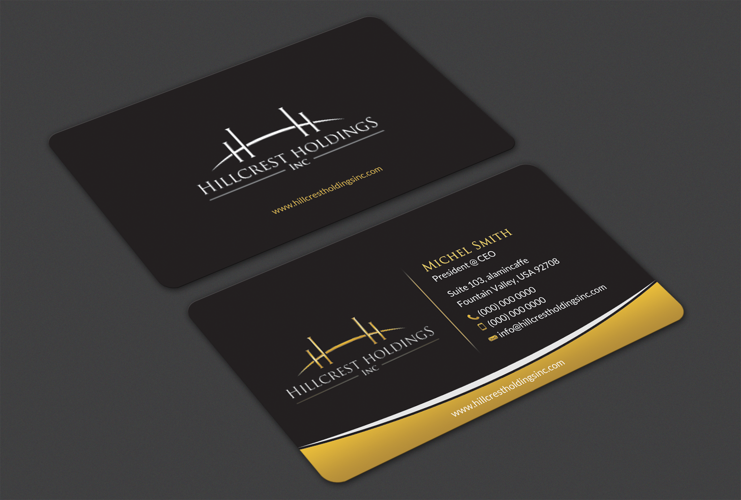 Business Card Design by Alaminenterprise for Hillcrest Holdings | Design #12533680