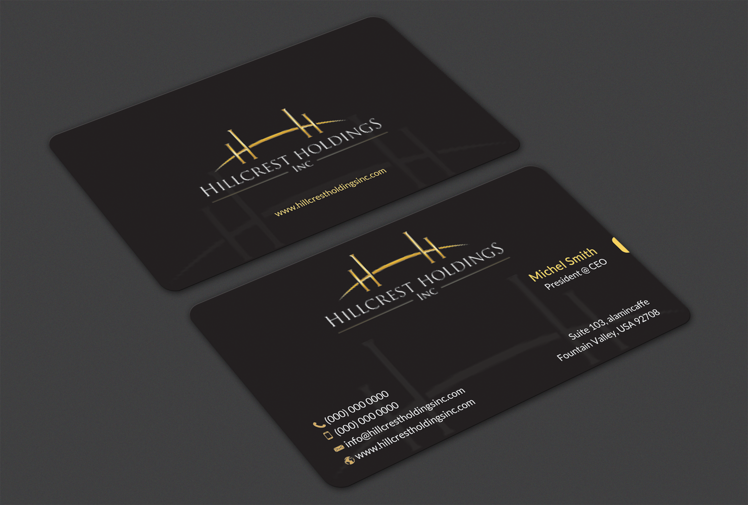 Business Card Design by Alaminenterprise for Hillcrest Holdings | Design #12533726