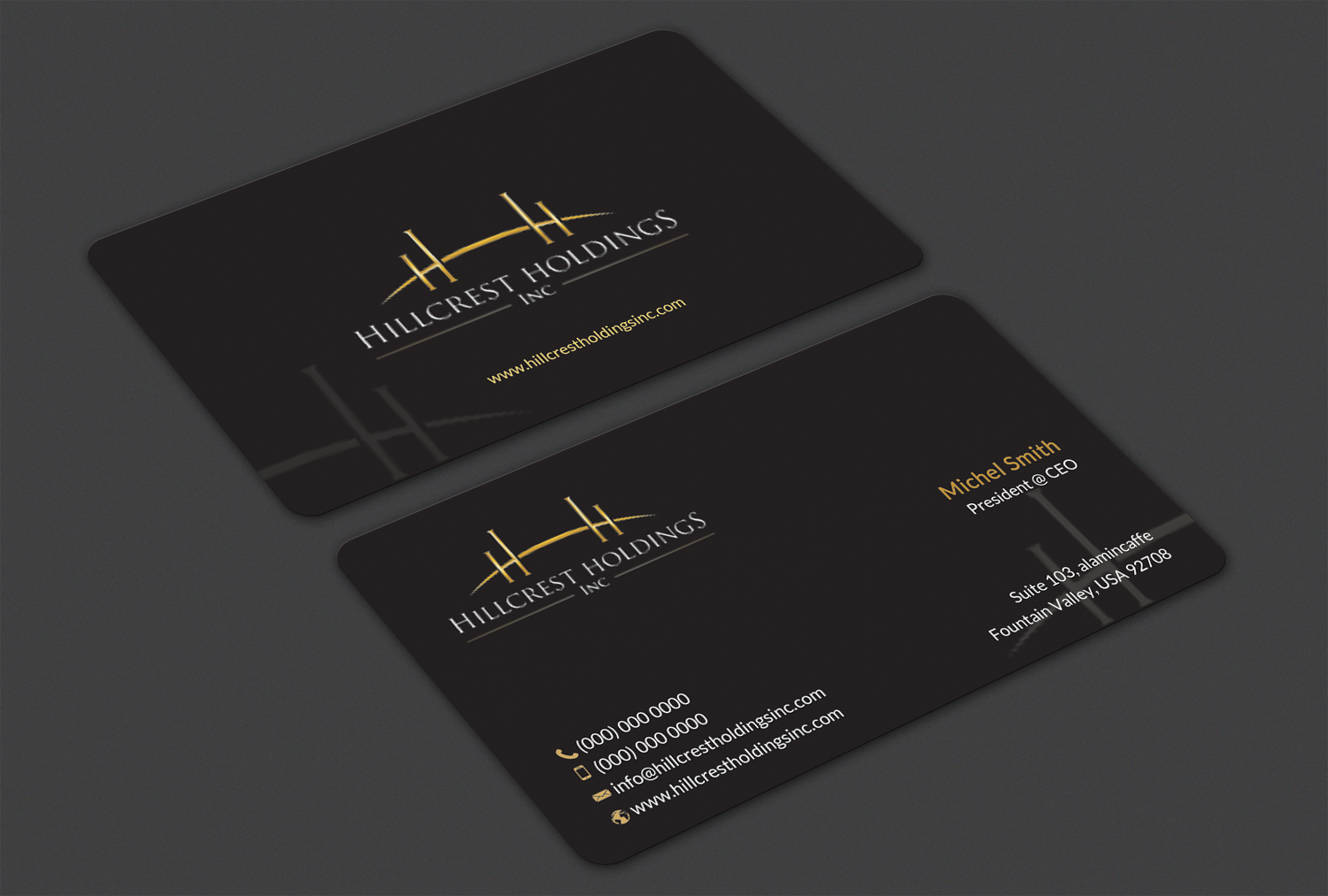 Business Card Design by Alaminenterprise for Hillcrest Holdings | Design #12533744