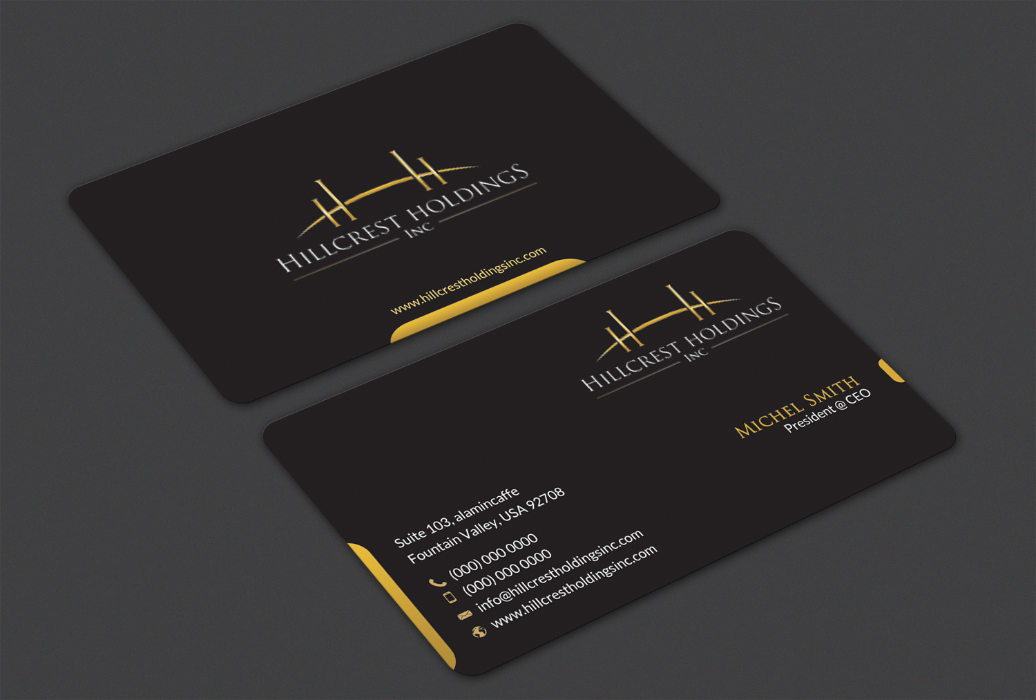 Business Card Design by Alaminenterprise for Hillcrest Holdings | Design #12534371