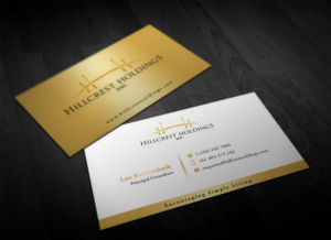 Business Card Design by Pointless Pixels India for Hillcrest Holdings | Design: #12450080