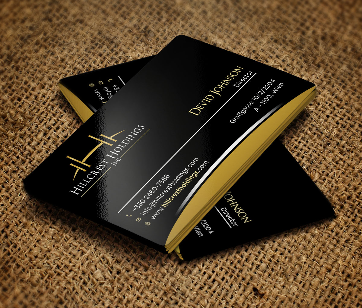 Business Card Design by Verified artistry (Design garden) for Hillcrest Holdings | Design #12467079