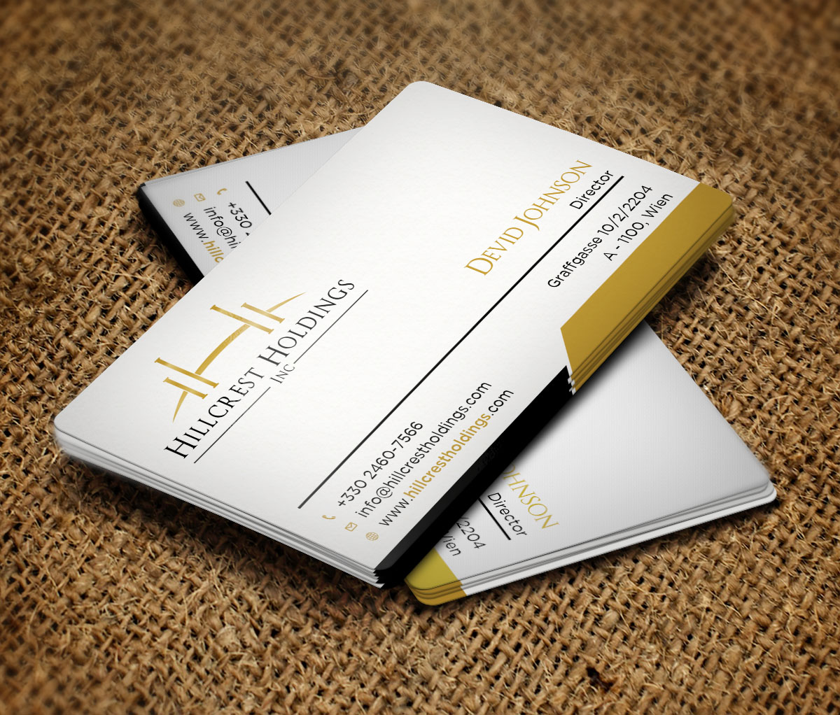 Business Card Design by Verified artistry (Design garden) for Hillcrest Holdings | Design #12467081