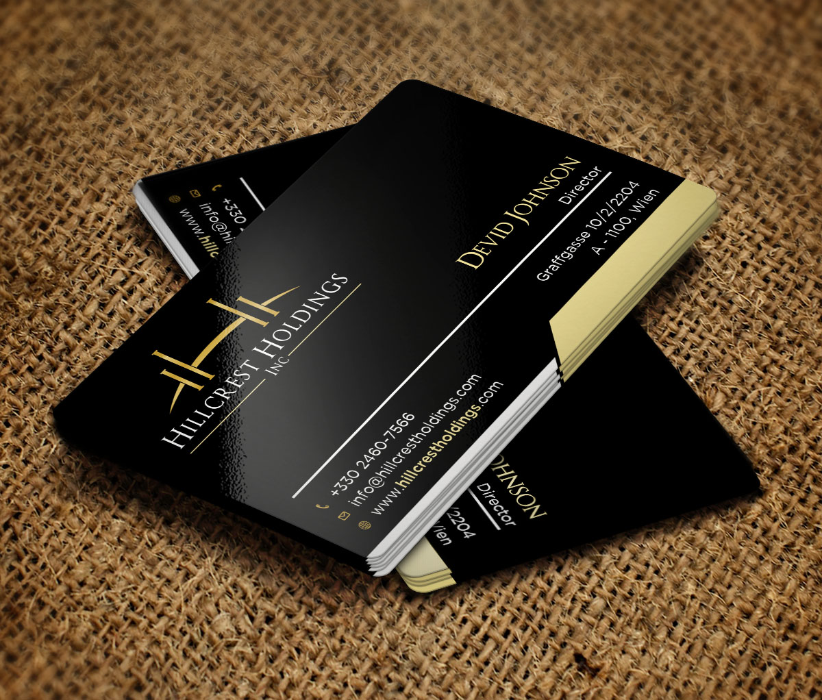 Business Card Design by Verified artistry (Design garden) for Hillcrest Holdings | Design #12467082