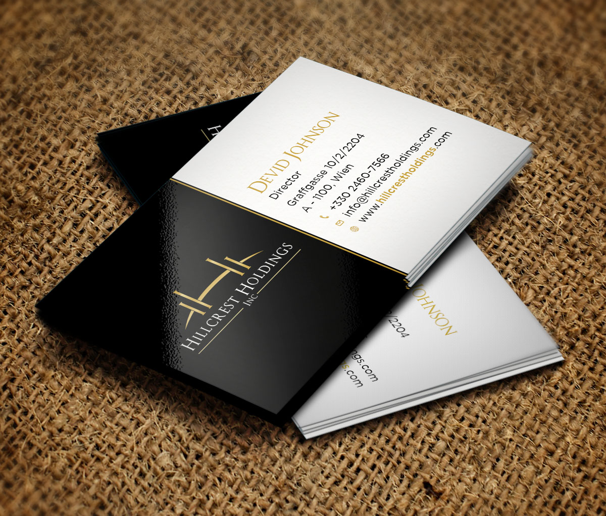 Business Card Design by Verified artistry (Design garden) for Hillcrest Holdings | Design #12467089