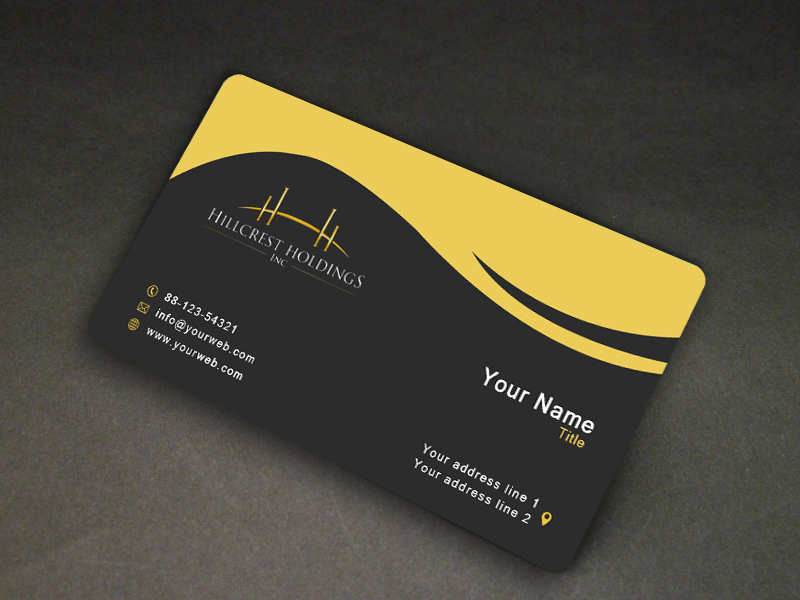 Diseño de Tarjeta de Presentación por EWS Webs para Hillcrest Holdings | Diseño #12453853