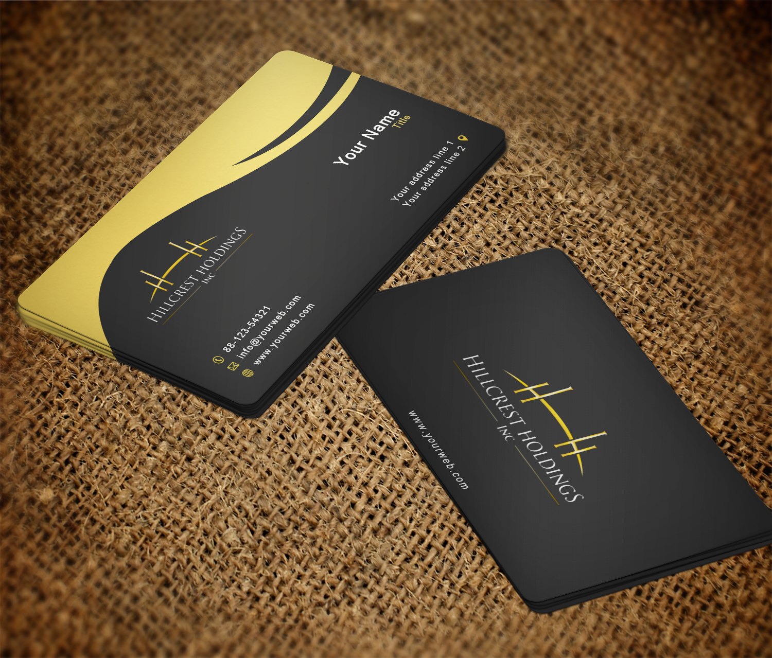 Diseño de Tarjeta de Presentación por EWS Webs para Hillcrest Holdings | Diseño #12453854