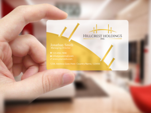 Business Card Design by Creations Box 2015 for Hillcrest Holdings | Design: #12475363