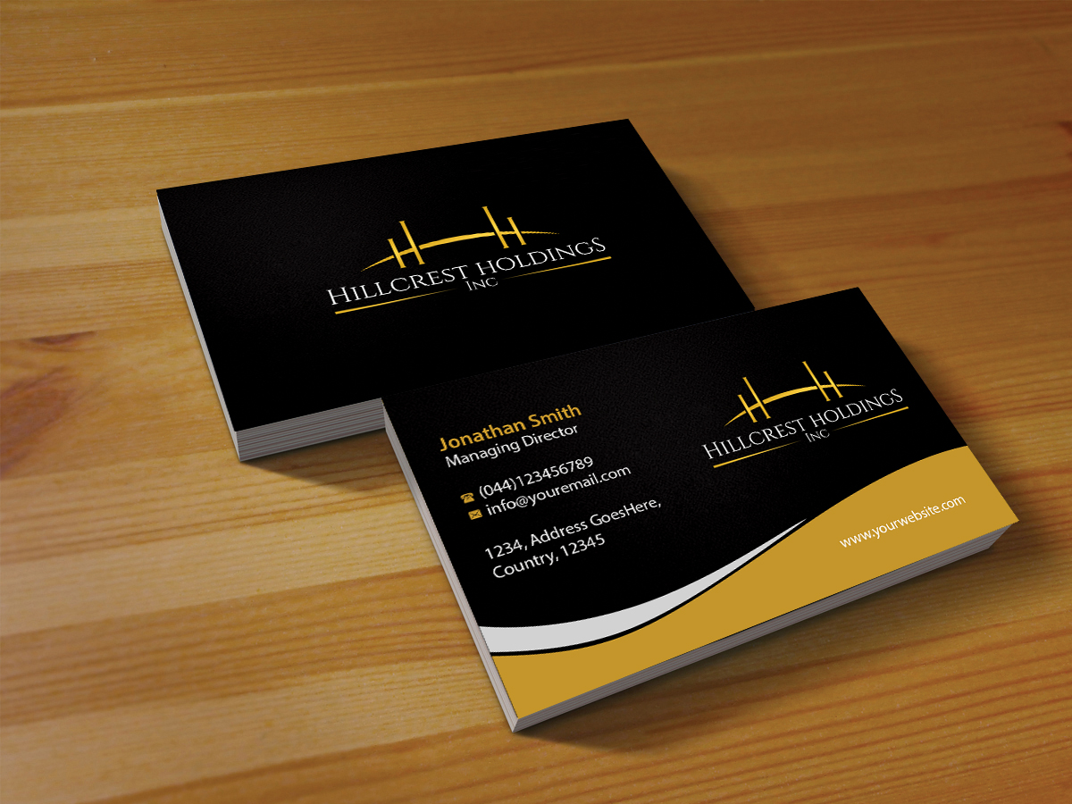 Business Card Design by Creations Box 2015 for Hillcrest Holdings | Design #12475364