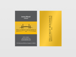 Business Card Design by Creations Box 2015 for Hillcrest Holdings | Design: #12475369