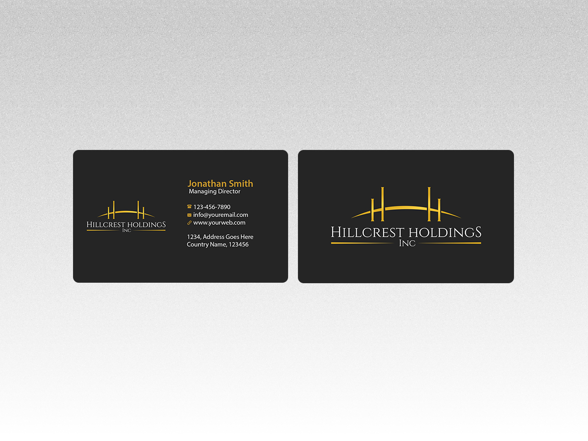 Business Card Design by Creations Box 2015 for Hillcrest Holdings | Design #12475372