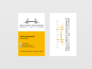 Business Card Design by Creations Box 2015 for Hillcrest Holdings | Design: #12475374