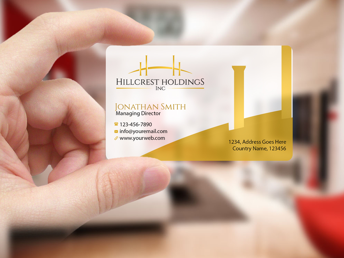 Business Card Design by Creations Box 2015 for Hillcrest Holdings | Design #12475375