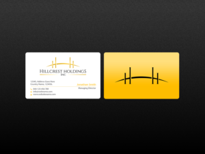 Business Card Design by Creations Box 2015 for Hillcrest Holdings | Design: #12475376
