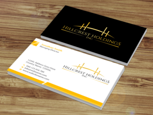 Business Card Design by Creations Box 2015 for Hillcrest Holdings | Design: #12475379